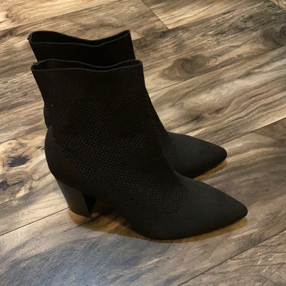 Black tight booties